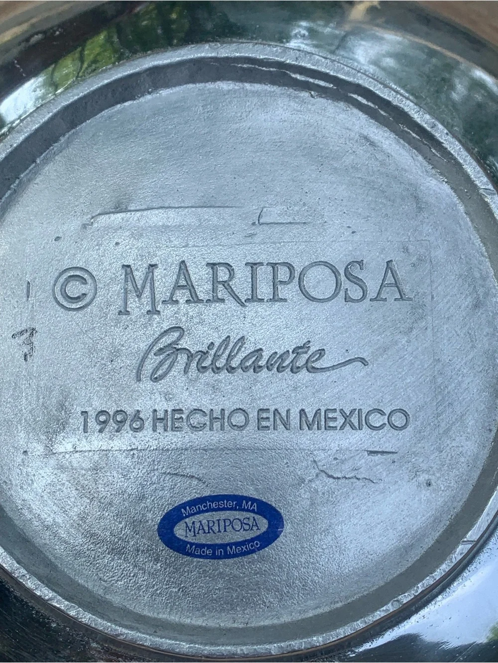 Mariposa polished silver